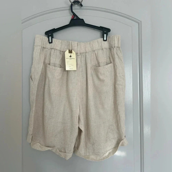 Santa Barbara Linen Blend Shorts Jorts size large NWT - Picture 3 of 13